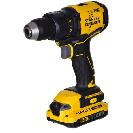Stanley – Perceuse sans fil 18V SFMCD710D2KQW – 2 batteries 2.0Ah – Moteur Brushless – Couple 50Nm pour perçage béton armé (1/10)