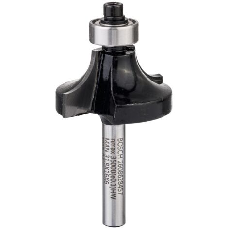 Fraise à arrondir Bosch 6 mm R1 9,5 mm P 31,8 mm L 16,2 mm G 57 mm