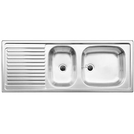 Evier Inox à encastrer BLANCO TOP EZS 1100X435 2 cuves + égouttoir BLANCO FRANCE 500847+4382520
