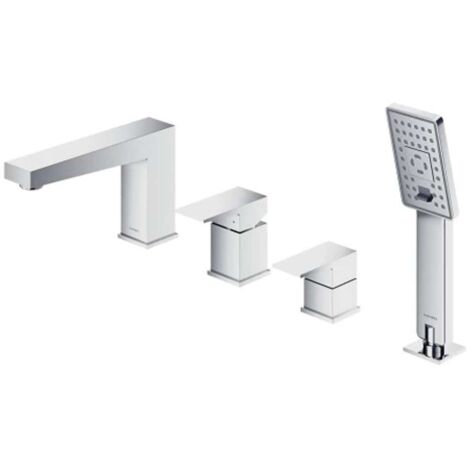 OMNIRES Fresh - Mitigeur pour rebord de baignoire, installation 4 trous, 3 jets, chrome FR7132CR (1/3)