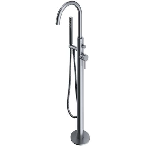 OMNIRES Y - Mitigeur de baignoire pour montage au sol, avec corps d´encastrement, nickel Y1233NI (1/2)