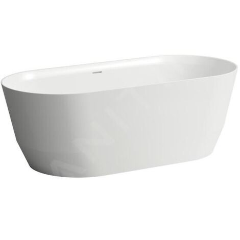 Laufen Pro - Baignoire ilôt 165x75x55 cm, avec bonde, blanc H2399520000001 (1/4)