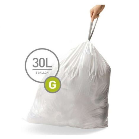 Simplehuman - Sacs poubelle 30 l, type G, 60 pièces CW0257 (1/5)