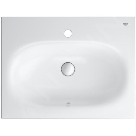 Grohe Essence - Lavabo avec trop-plein 60x46 cm, PureGuard, blanc alpin 3956800H (1/5)