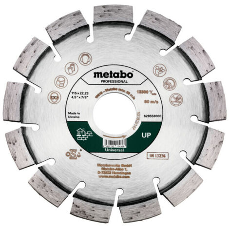 Metabo - Disque à tronçonner diamanté pour matériaux de construction 115x22,23 mm 628558000 (1/5)