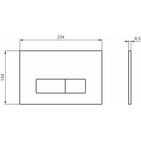 Ideal Standard Oleas Plaque De D Clenchement Oleas M Blanc R Ac