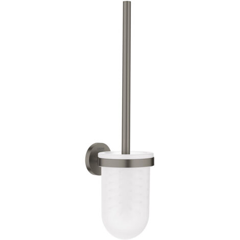 Grohe Essentials - Ensemble pour le nettoyage des toilettes, graphite foncé brossé 40374AL1