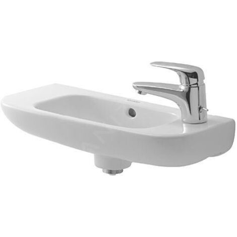 Duravit D-Code - Lave-mains 50x22 cm, avec un trou pour robinet à droite, blanc 07065000082 (1/4)