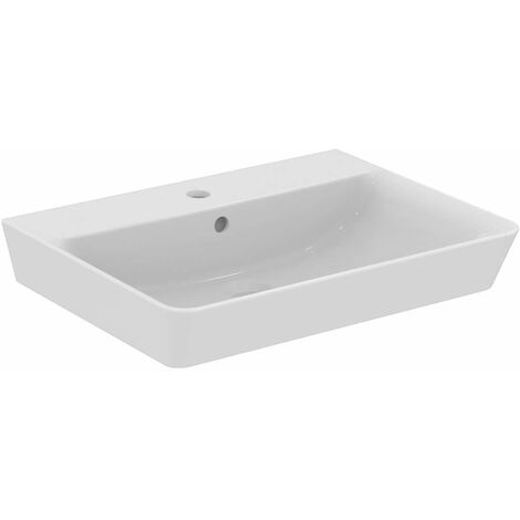 Ideal Standard Connect Air - Lavabo Cube , 60x46x16 cm, avec un trou pour mitigeur, blanc E029801 (1/7)