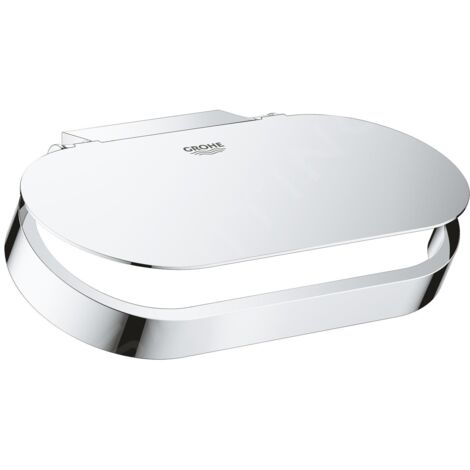 Dérouleur de papier avec couvercle GROHE Start Cube chromé + GROHE