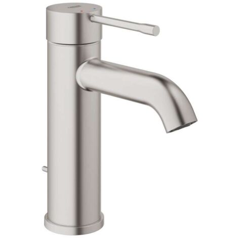 Grohe – Mitigeur de lavabo avec vidage – Finition chromée – Montage monotrou – Levier métallique – Cartouche céramique 28 mm – 23589DC1 (1/8)