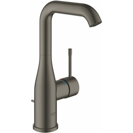 Mitigeur monocommande lavabo taille L – Finition hard graphite brossé – Bec mobile 127mm – Système de fixation rapide GROHE QuickFix Plus - 32628AL1