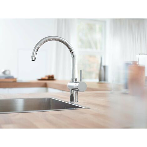 Grohe Minta Robinet de cuisine noir mat - 32917KS0