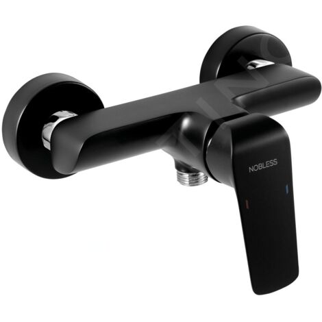 Novaservis Nobless Tina - Robinetterie de douche 150 mm, noir 38061/1,5 (1/2)