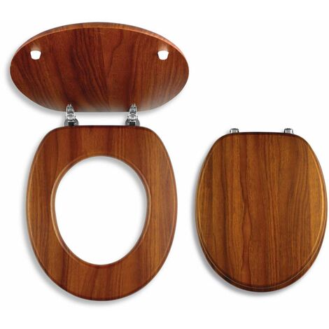 Novaservis Prestige - Abattant en bois plaqué, chêne foncé WC/DUB2