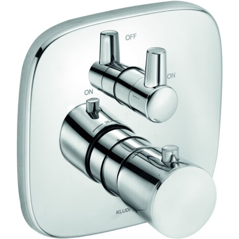 Kludi Amba - Mitigeur thermostatique de baignoire encastré, chrome 538300575 (1/3)