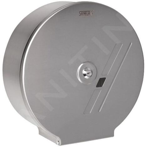 Sanela - Distributeur de papier toilette 290x100 mm, inox mat SLZN 37 (1/2)