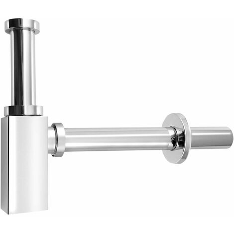 Aqualine - Siphon pour lavabo carré, chrome CV1004 (1/3)