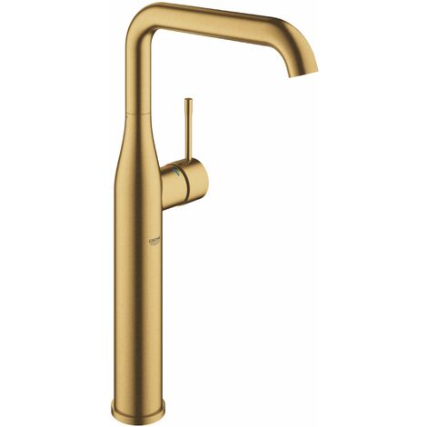 Grohe – Mitigeur monocommande lavabo taille XL – Finition Cool Sunrise brossé – Levier métallique – Cartouche céramique 28 mm – Installation rapide