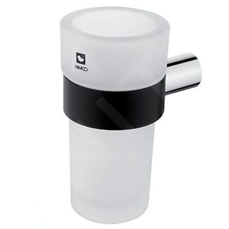 Nimco Nava - Porte-verre, noir mat/verre mat NA 28058W (1/3)