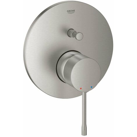 Grohe – Mitigeur de douche encastré pour 2 sorties – Finition supersteel – Cartouche céramique 46 mm – 24058DC1