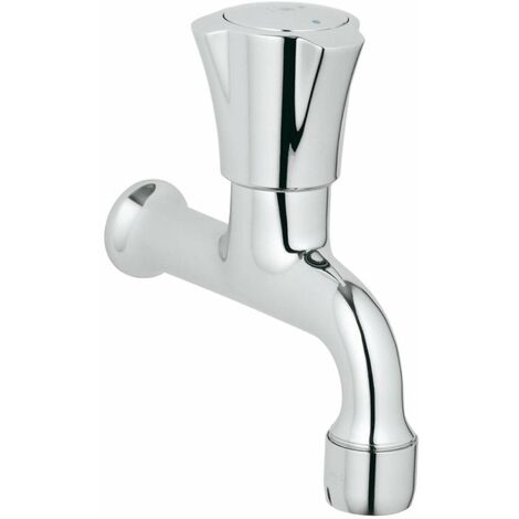 Grohe – Robinet de puisage mural avec poignée métal – Finition chrome StarLight – Cartouche Longlife pour durabilité – Mousseur inclus (1/5)