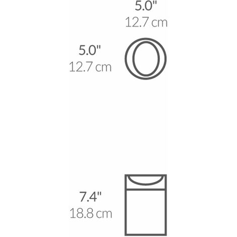 Simplehuman Poubelles - Mini poubelle de table, 1,5 l, blanc CW2079