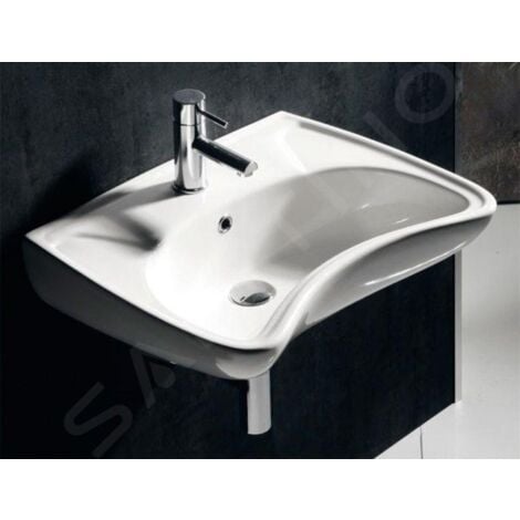 Sapho Disabled - Lavabo en céramique 59x45,5 cm pour PMR (3001) 10TP60060