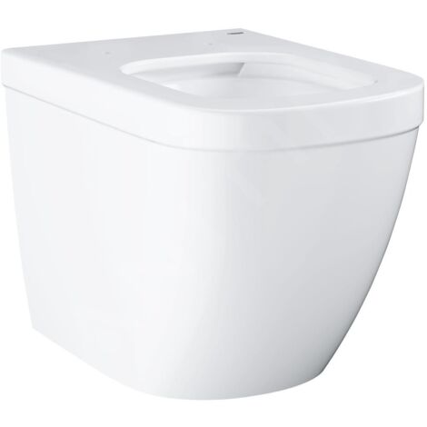 Grohe – WC suspendu sans bride rimless – Céramique glaçurée blanche – Chasse d’eau 5/3 litres – Dimensions 540 x 374 mm