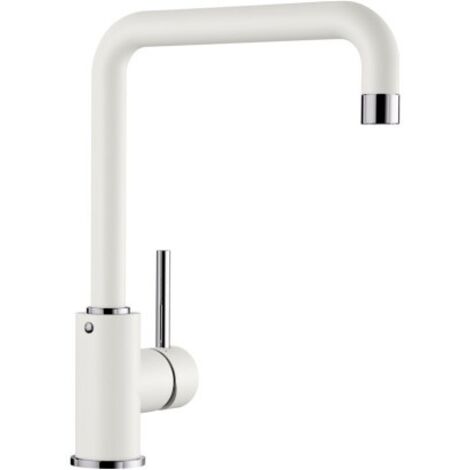 Blanco – Mitigeur de cuisine blanc avec bec pivotant 360° – Finition Silgranit Look – Débit 15 L/mn – Cartouche céramique – 523107 (1/5)