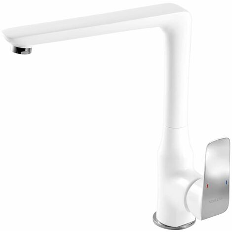 Novaservis Nobless Tina - Robinetterie d’évier, blanc/chrome 38714,1 (1/2)