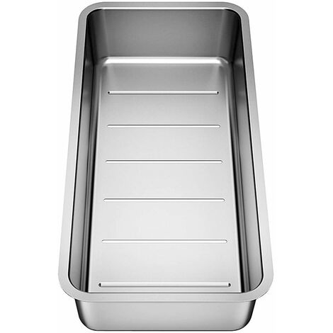 Vide-sauce pour évier Andano – Acier inoxydable – Dimensions 197 x 417 x 80 mm – Amovible – Compatible avec éviers Blanco