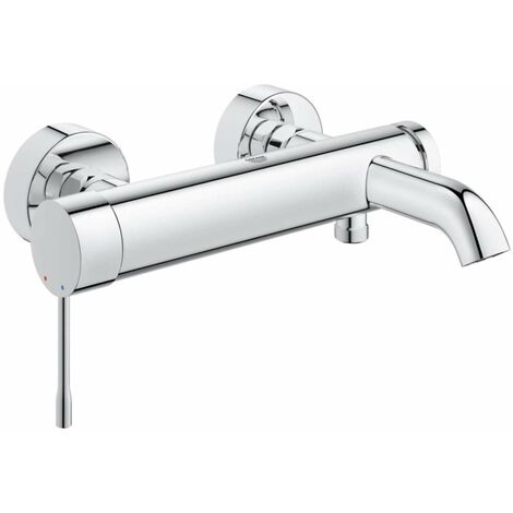 Mitigeur de baignoire monocommande 1/2' – Finition chrome éclatant – Levier métallique – Cartouche GROHE SilkMove® 35mm – 33624001