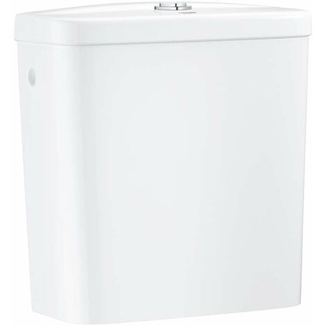 Grohe – Réservoir de chasse d'eau mural céramique sanitaire – Dimensions 343x153x372mm – Alimentation latérale – Système de chasse double