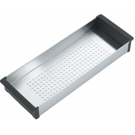 Franke – Passoire égouttoir en acier inoxydable noir – Cadre esthétique pour évier – Dimensions 159 x 429 x 54 mm – Compatible avec modèles BXX/CUX - CUW-70S