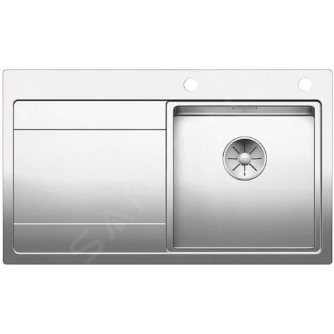 Blanco Divon II - Évier, 86x51 cm,avec égouttoir et commande excentrique , inox 521658