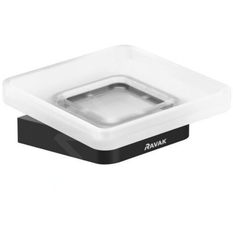 Ravak 10° - Porte-savon, noir / verre X07P556 (1/4)