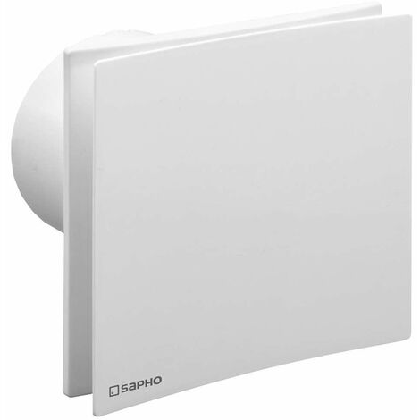 Sapho – Aérateur axial blanc 100 mm – Débit d'air 80 m³/h – Niveau sonore 30 dB – Puissance 15 W – IPX4 – EI101