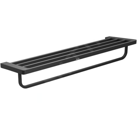 Ravak 10° - Étagère avec porte-serviettes, 63 cm, noir X07P563 (1/3)