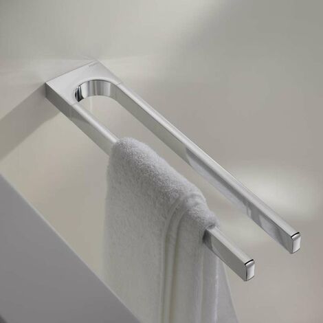 Keuco Collection Moll - Porte-serviettes double, longueur 34 cm, chrome 12719010000