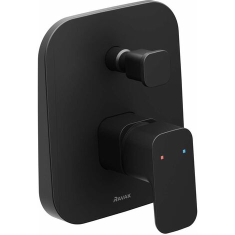 Ravak 10° Free - Mitigeur de baignoire TD F 061.20 encastré, avec corps, noir X070156 (1/3)