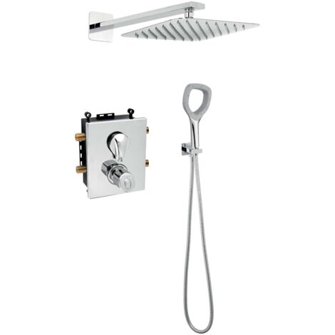 Novaservis Metalia Eco+ - Colonne de douche 250 ECO+ avec thermostat encastré, chrome SADAECO52RT (1/5)