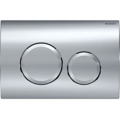 Geberit Delta20 - Plaque de déclenchement, chrome brillant 115.127.21.1