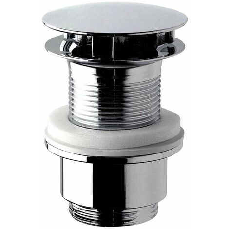 Sapho Accessoire Omp Tea - Bonde non refermable 1 1/4 ", rond, pour lavabo sans trop-plein, chrome 147.555.5 (1/3)