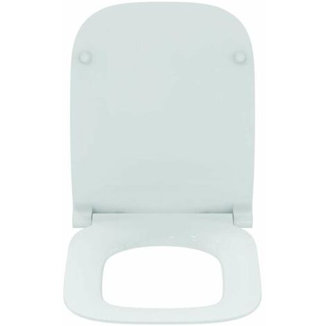 Idevit Abattant WC à fermeture douce Softclose adaptable sur la plupart des  cuvettes, blanc (EASY2244)