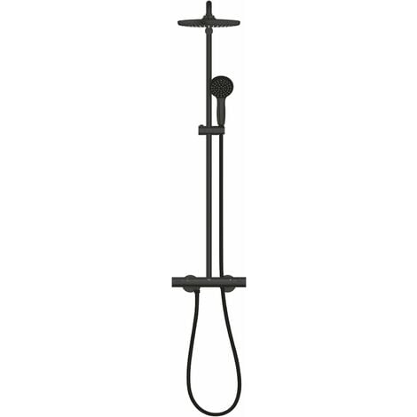 Grohe Vitalio Start - Set de douche 250 avec thermostat, 1 jet, noir mat 266772430