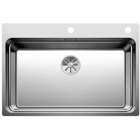 Blanco Etagon 700 - Évier 74x50 cm avec commande excentrique et rails, inox 524274 (1/5)