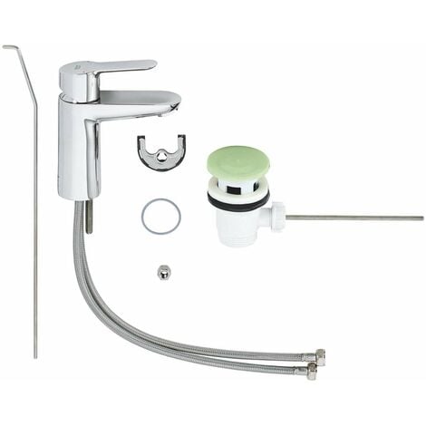 Grohe BauEdge - Mitigeur de lavabo avec vidage, dimension S, chrome 23328000