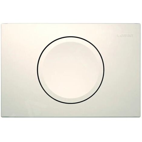 Geberit Delta15 - Plaque de déclenchement, blanc alpin 115.109.11.1 (1/2)