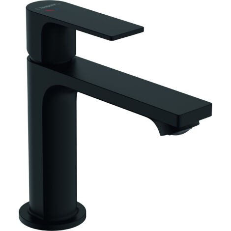 hansgrohe Rebris E mitigeur lavabo 72559670 avec tirants garniture de vidange , noir mat (1/9)